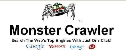 monster crawlers screenshot Using the Power of Multi Search Engines
