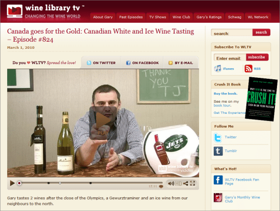 wine library tv branding Gary Vaynerchuk, Social Media in Action