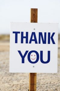 thank you sign